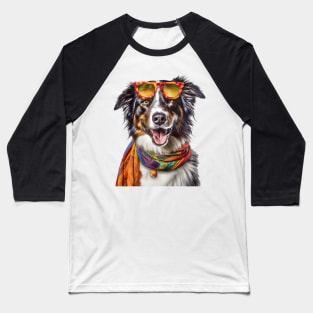 Peaceful Paws: The Gentle Soul of a Border Collie Baseball T-Shirt